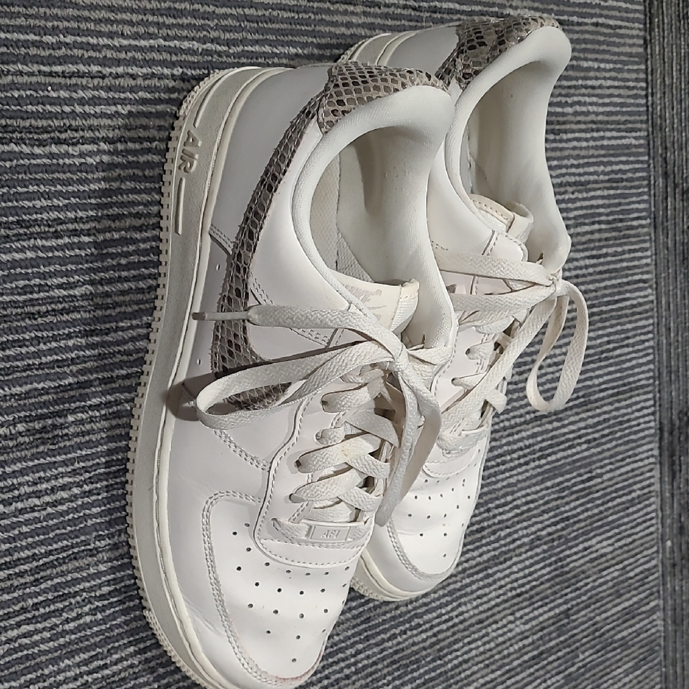 Nike Air Force Ones Snake Print Design